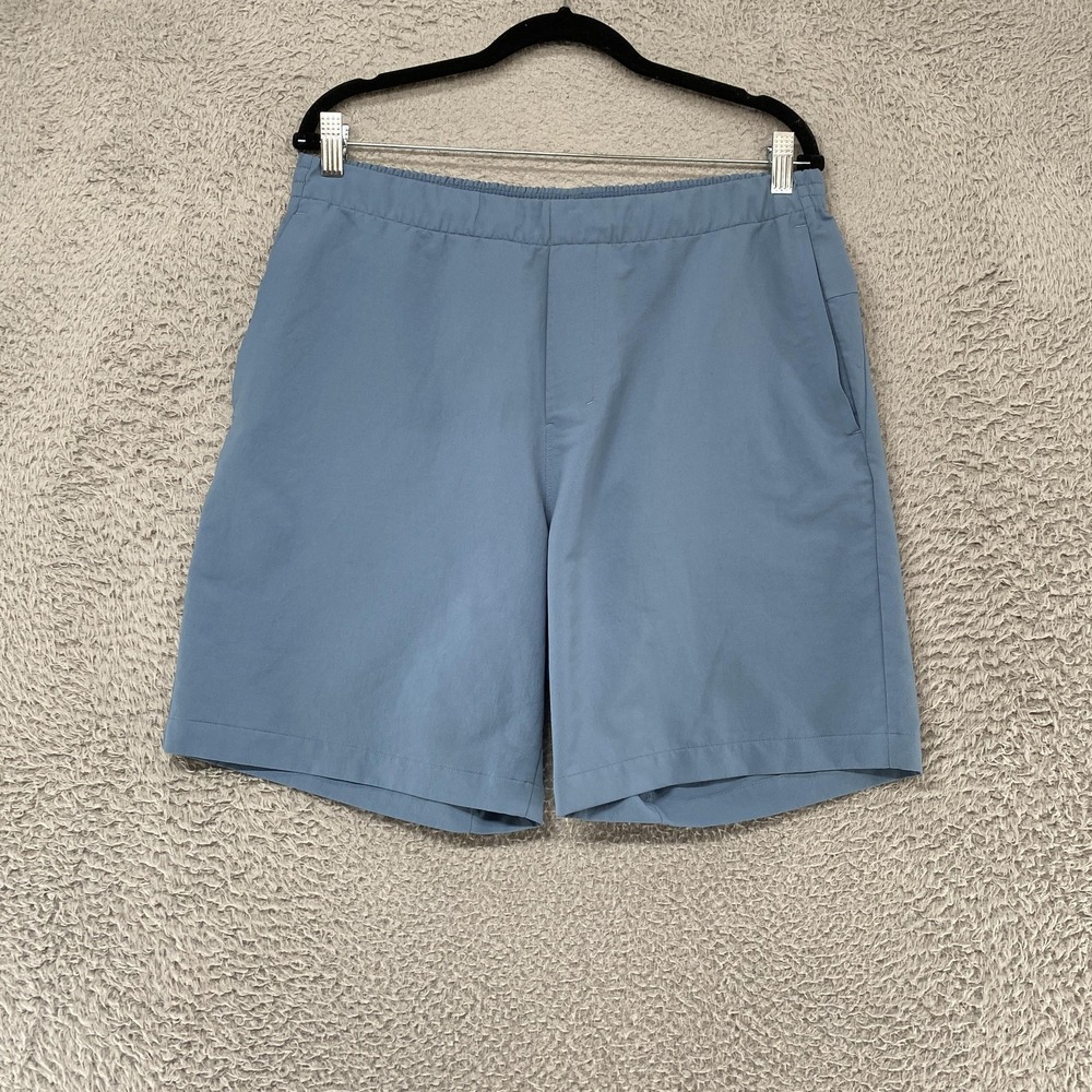Lululemon New Venture Shorts Mens Large Blue Water Repellant 9 Inch Wrinkle Free